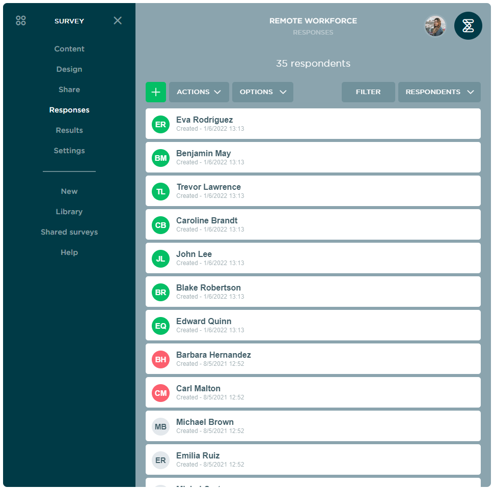 Incomplete Survey Responses